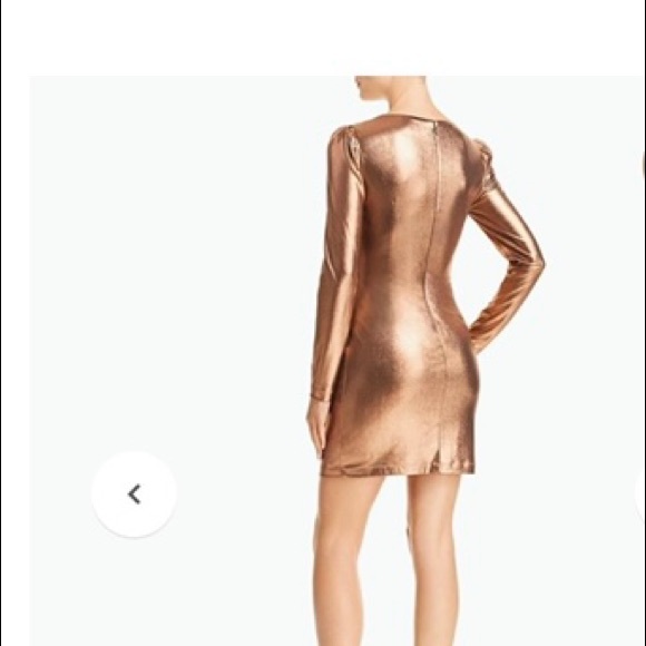Rachel Zoe copper metallic party dress - Picture 2 of 6